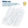SETH - 100 Pack 21'' Disposable Mop Mob Nonwoven Bouffant Clipped Head Cover Caps | Hair Net | Beauty Salon Spa | Cooking Food Service Catering |Spray Tanning (white)