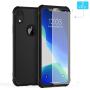 ORETECH Designed for iPhone XR Case, with[2 x Tempered Glass Screen Protector] 360 Full Body Shockproof Anti Scratch Protection Cover Hard PC Soft Rubber Silicone Case for iPhone XR 6.1 2018 Black
