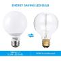 TORCHSTAR G25 Globe led Bulb, Dimmable Vanity Light, 5.5W (60W Eqv.), UL-Listed, Soft White 2700K for Makeup Mirror, Pendant, Bathroom, Dressing Room, 3 Years Warranty, Pack of 6