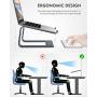 Nulaxy Laptop Stand, Ergonomic Aluminum Laptop Mount Computer Stand, Detachable Laptop Riser Notebook Holder Stand Compatible with MacBook Air Pro, Dell XPS, Lenovo More 10-15.6'' Laptops - Space Gray