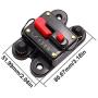 smseace 150A Manual Reset Circuit Breaker Auto Car Marine Boat Motor Audio Inline Fuse Waterproof Protect Electrical Equipment Multiple Current Options Circuit Breaker 5i-958Q-150A