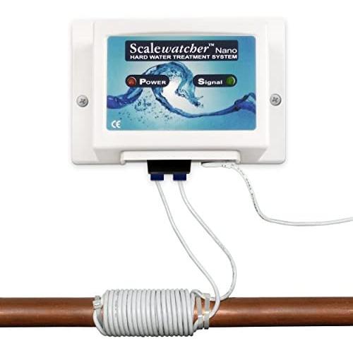 Scalewatcher Nano Original Electronic Descaler | US Patented Hard Water Softener/Conditioner Alternative | Chemical and Salt-Free Electric Limescale Preventer and Remover
