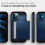 Spigen Slim Armor CS Designed for iPhone 12 / Designed for iPhone 12 Pro Case (2020) - Navy Blue