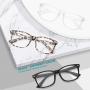 Gaoye 3-Pack Blue Light Blocking Glasses, Fashion Square Fake Nerd Eyewear Anti UV Ray Computer Gaming Eyeglasses Women/Men
