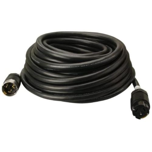Southwire 19190008 6/3 & 8/1 SEOW 50 Amp, 125/250-Volt Outdoor Extension Cord CA-Style CS63 Twist-Lock, Custom Blended Jacket, Extra Hard Usage Cord, 100-Feet, 100-Foot, Black
