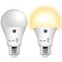 Dusk to Dawn Light Bulb- 2 Pack, AmeriTop A19 LED Sensor Light Bulbs; UL Listed, Automatic On/Off, 800 Lumen, 10W(60 Watt Equivalent), E26 Base, Indoor/Outdoor Lighting Bulb (3000K Warm White)