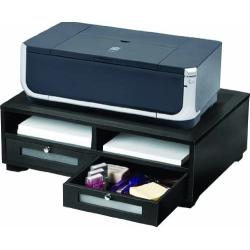 Victor Midnight Black Collection 1130-5 Wood Printer Stand, Black