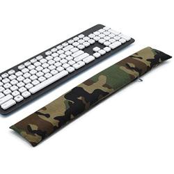Keyboard Wrist Rest Pad, Washable Keyboard Mouse Wrist Support Pad Bean Bag for Carpal Tunnel, Office Workers, Massage Ergobeads & Cotton Fabric (Camouflage)