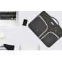 HESTECH Chromebook Case,11.6''-12.5 inch Water Repellent Polyester Protective Laptop Sleeve Bag Handle Front Pockets Acer/HP Stream/Samsung/Microsoft Surface Pro 7/3/4/5/6,Black