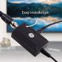 GE Indoor TV Antenna Amplifier Low Noise Antenna Signal Booster Clears Up Pixelated Low-Strength Channels HD TV Digital VHF UHF AC Power Adapter Black 42178