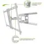 Kanto PDX680W Full Motion Articulating TV Wall Mount for 39-inch to 80-inch TVs Weighing up to 125 Pounds | Integrated Cable Management | Low Profile and 24 in Extension | White