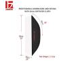 JINBEI 24'' x 35'' Deeper Professional Portable Rectangular Softbox Only with Bowens Mount 2 Diffuser No Stand M-60x90cm for Photo Studio Speedlite Strobe Flash Portrait Product Fashion Video Recording