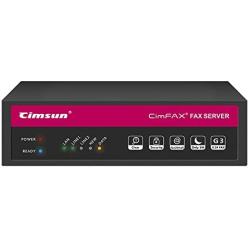 CimFAX H5S High Speed 33.6k Fax Server Auto Save FAX as PDF 100 Users Paperless Fax Machine Cost-Effective Fax Modem Fax Via Telephone Line (8GB)