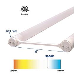 ELB Electronics LEDT8-17-850-B-FHF U6 10-Pack LEDT8-17-850-B-FHF U6, Plug and Play LED 6'' U-Bend lamp, 17.5W, 5000K (Daylight), T8 and T12 Ballast Compatible, ETL Listed, White (Pack of 10)