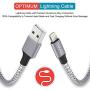 TAKAGI iPhone Charger, Lightning Cable 3Pack 6FT Nylon Braided Fast Charging High Speed Data Sync Transfer Cord Power Connector Compatible with iPhone 12 11 Pro Max XS XR X 8 7 Plus for iPad