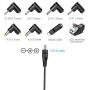 Belker 45W 5V 6V 7.5V 9V 12V 13.5V 15V Universal AC DC Power Supply Adapter for Household Electronics LED Light Strip - 1A 2A 3A 3000mA Amp - Fast USB Charging Port 5V 2A 2.4A