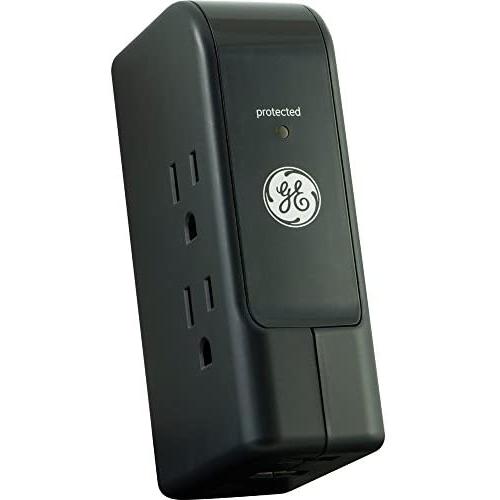 GE Travel Charger Surge Protector with Dual USB Ports (2.1 Amp / 10 Watt)