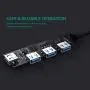 AUKEY USB C Hub Ultra Slim USB C Adapter with 4 USB 3.0 Ports USB Type C Hub for MacBook Pro, Google Chromebook Pixelbook, XPS, Samsung S9/S8 and More USB Type C Devices (Black)