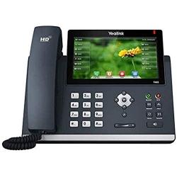 Yealink T48S IP Phone, 16 Lines. 7-Inch Color Touch Screen Display. USB 2.0, Dual-Port Gigabit Ethernet, 802.3af PoE, Power Adapter Not Included (SIP-T48S).