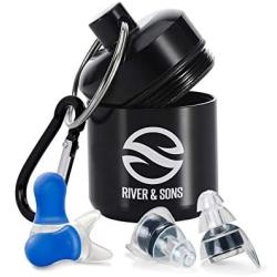 Professional High Fidelity Musician, Festival & Concert Ear plugs - Reduce Loud Noise with this Sound Blocking Hearing Protection. Comfortable, Small, Invisible, Silicon, Motorcycle & Sleeping Earplug