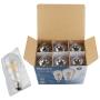 Edison Led Bulbs Dimmable Light Bulb 8W - 75 Watt Equivalent Vintage Style Filament Bulb 2700K Warm White E26 650 Lumen 6-Pack