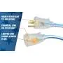Southwire 1637SW0061 12/3 25-Foot SJEOW Supreme Extension Cord, Blue/White
