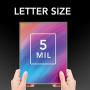GBC Thermal Laminating Sheets / Pouches, Letter Size, 5 Mil, EZUse, 200-Count (3740727F)