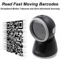 TEEMI 1D 2D Handsfree Presentation Barcode Scanner, One Megapixel High Resolution Sensor QR Code USB Wired Automatic Reader for PC POS Mac OS Support Moving Bar Code, TMSL-70