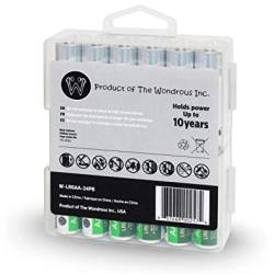 New!! Wondrous AA Alkaline Batteries 24pk in Plastic Box (AA)