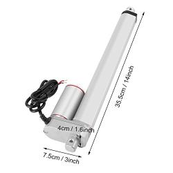 Linear Actuator, Electric Linear Actuator Motor Stroke Heavy Duty DC 12V Load Linear Actuator Electric Motor 9.84in