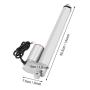 Linear Actuator, Electric Linear Actuator Motor Stroke Heavy Duty DC 12V Load Linear Actuator Electric Motor 9.84in