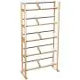 Atlantic Element Media Storage Rack - Holds Up to 230 Cds or 150 Dvds, Contemporary Wood & Metal Design with Wide Feet for Greater Stability, PN35535687 In Maple