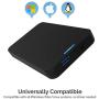 SABRENT 2.5-Inch SATA to USB 3.0 Tool-Free External Hard Drive Enclosure [Optimized for SSD, Support UASP SATA III] Black (EC-UASP)