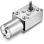 uxcell DC 24V 30RPM Worm Gear Motor 6mm Shaft High Torque Turbine Reducer