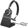Jabra Evolve 65 Mono MS, Charging Stand & Link 370 - Professional Unified Communicaton Headset