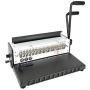 Rayson TD-1500B34R Binding Machine, Round Holes, 3:1 Pitch Wire-O Binder Punch 15 Sheets/Bind 130 Sheets with Sturdy Metal Construction