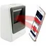 Handsfree 2D 1D Barcode Scanner,Alacrity QR Omnidirectional Desktop Bar Code Reader Scanner, Capture Barcodes from Mobile Phone Screen, White