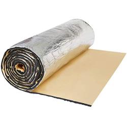 uxcell 236mil 10.76sqft Car Engine Floor Cargo Area Sound Deadener Heat Insulation Dampening Mat 40''x40''