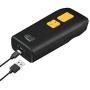 NuScan 3500TB - Portable Commercial 2D Wireless Barcode Scanner with Detachable Magnetic Cable, Antimicrobial, CCD Sensor, with Bluetooth for POS, Smartphones, and Tablets