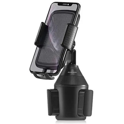Car Cup Holder Phone Mount, Automobile Cradles Universal Cell Phone Holder Compatible with iPhone 11 Pro/XS/Max/XR/8 Plus /7 /6s Samsung Galaxy S20+/S10/Note 20/ 10(Black)