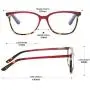 ZENOTTIC Anti Blue Light Glasses Blue Light Blocking Reading Glasses Stylish Leopard Glasses Anti Eyestrain for Women