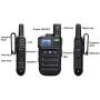 Retevis RB15 Vibration Walkie Talkies for Adults,Rechargeable Long Range Two Way Radios,Small Mini,Portable,Hands Free,Remote Emergency Alarm for Church Retail Business(5 Pack)