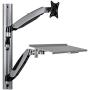 Tripp Lite Wall-Mount for Sit-Stand Desktop Workstation Standing Desk, Single Display w/ Thin Client Mount, for 13 to 27 in. Monitors (WWSS1327RWTC)