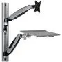 Tripp Lite Wall-Mount for Sit-Stand Desktop Workstation Standing Desk, Single Display w/ Thin Client Mount, for 13 to 27 in. Monitors (WWSS1327RWTC)