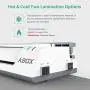 ABOX Laminator OL381C, A3 A4 Laminator Machine 5 in 1 Thermal Laminating Machine with Jam Release Switch, ABS Function, Corner Rounder, 16 Laminating Pouches for Home, Office and School