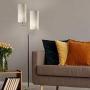 Adesso 3474-01 Davis Floor Lamp, 69.75 in, 2X 60W Incandescent/ 13W CFL, Matte Black & Antique Brass, 1 Home Decor Lighting