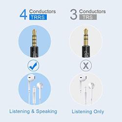3.5mm Aux Cable 4 Pole, CableCreation 90 Degree TRRS 3.5mm Male to Male Audio Cable/Right Angle 4 Pole Stereo Auxiliary Cable (Microphone Compatible), 6ft/1.8m