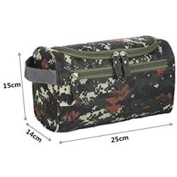 Tumecos Toiletry Dopp Kit Travel Electronics Organizer Shaving Accessories Bag (Army Green 2)