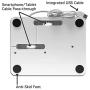All-in-One Desk Organizer & Docking Station/Stand for iPad/iPhone/Tablets/Smartphones with 3 USB Ports