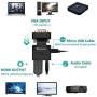 VGA to HDMI Adapter Converter with Audio,(PC VGA Source Output to TV/Monitor with HDMI Connector),FOINNEX Active Male VGA in Female HDMI 1080p Video Dongle adaptador for Computer,Laptop,Projector